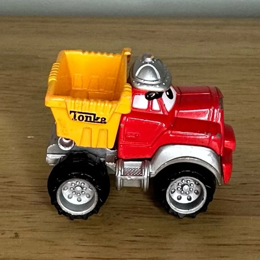 Vintage 2002 Hasbro Tonka Red‎ And Yellow Small Toy Dump Truck